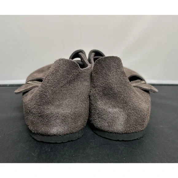 Klukge Boston Clogs for Men & Women Suede Soft Leather Clogs Size 11 Drk Brwn - Picture 8 of 14